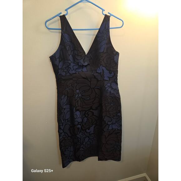 Piazza Sempione Dresses & Skirts - Piazza Sempione Italian 44 Blue Black Lace Dress Elegant